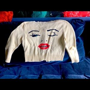 Marilyn Monroe sweater by Betsy Johnson